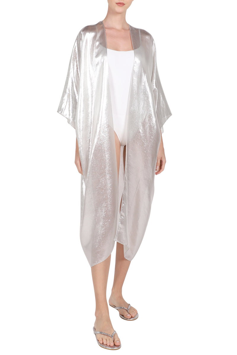 Metallic Sheer Cover Up – Marie France Van Damme