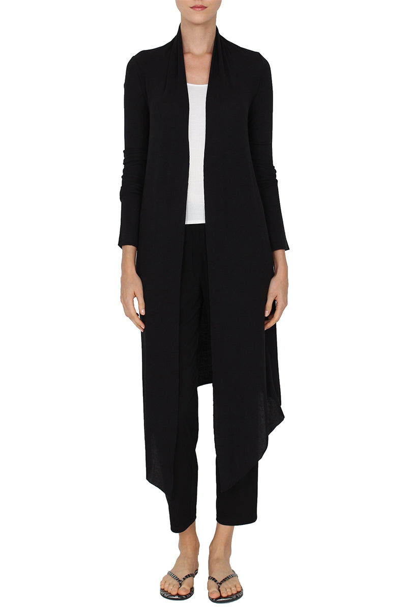 Black 2025 silk cardigan