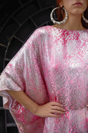 Silk Boat Neck Boubou Caftan