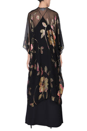 Silk Chiffon Rose Cover Up