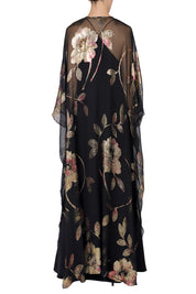 Silk Chiffon Rose Oversized Boubou Caftan