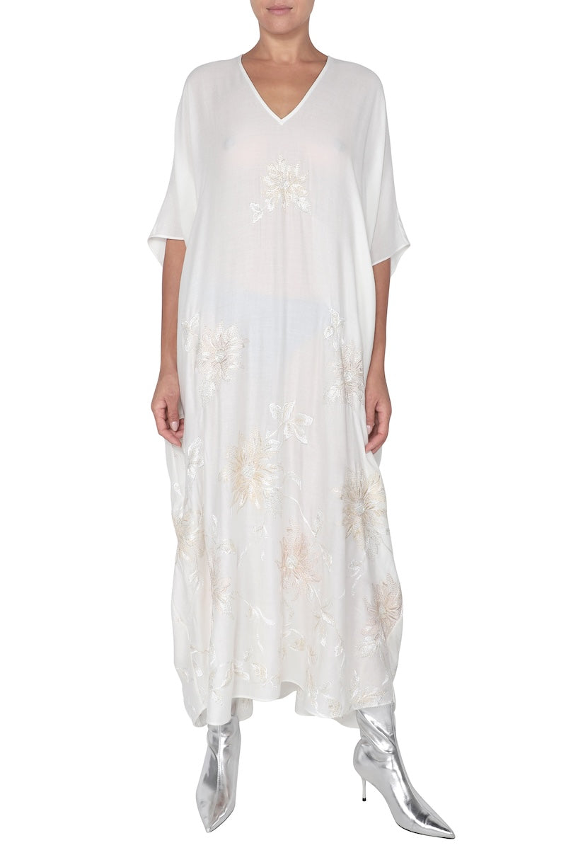 Embroidered Soft Wool Boubou Caftan