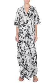 Silk Printed Bamboo Boubou Caftan