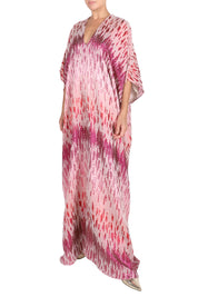 Metallic Broken Lines Boubou Caftan