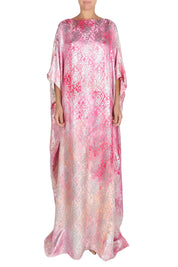 Silk Boat Neck Boubou Caftan