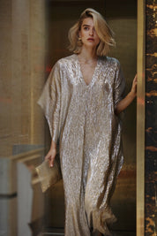 Metallic Lamé Boubou Caftan