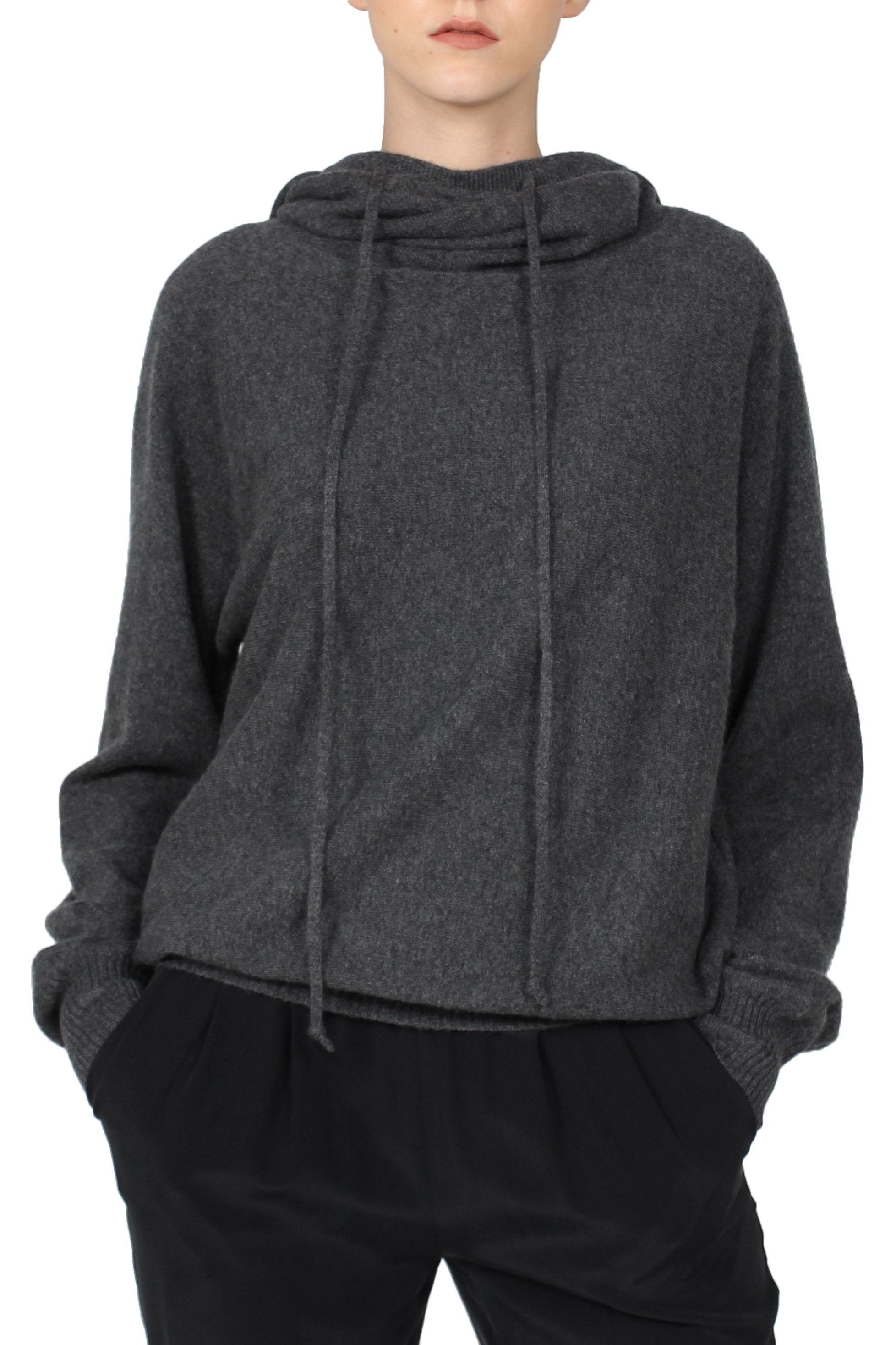 Grey store cashmere hoodie